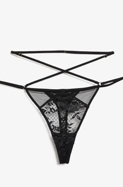 String en dentelle française DENTELLE AND ME NOIR - ETAM