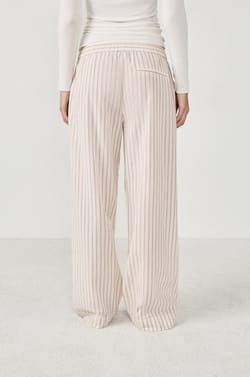 Pantalon de pyjama à rayures;${refinementColor}