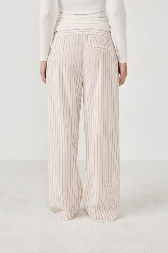 Pantalon de pyjama à rayures;${refinementColor}