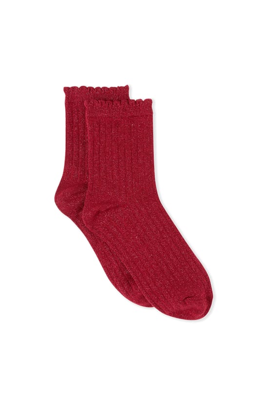 Chaussettes iris&eacute;es avec coton;${refinementColor}