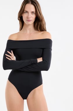Off-the-Shoulder Bodysuit;${refinementColor}