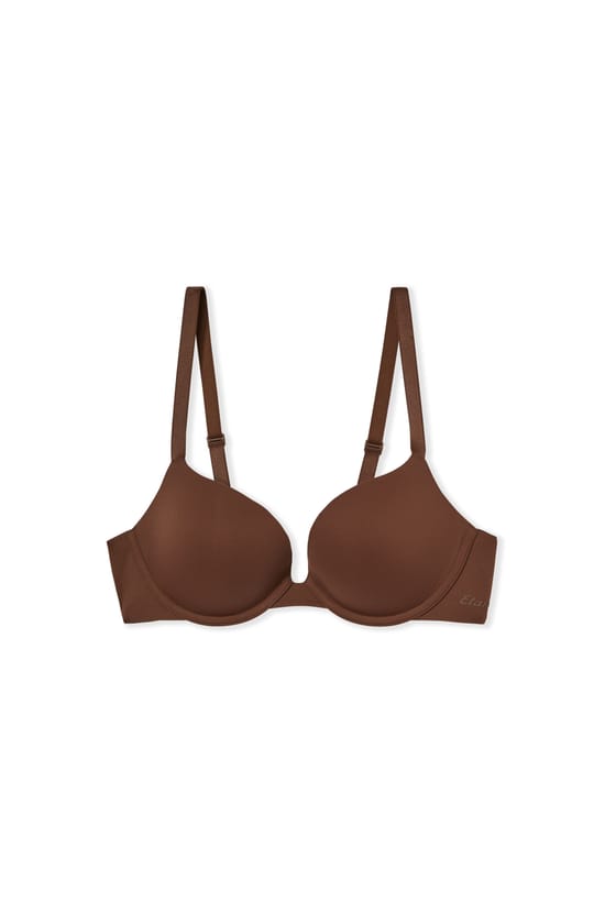 Bra N.2 - The Plunge Push-up in Microfibre;${refinementColor}