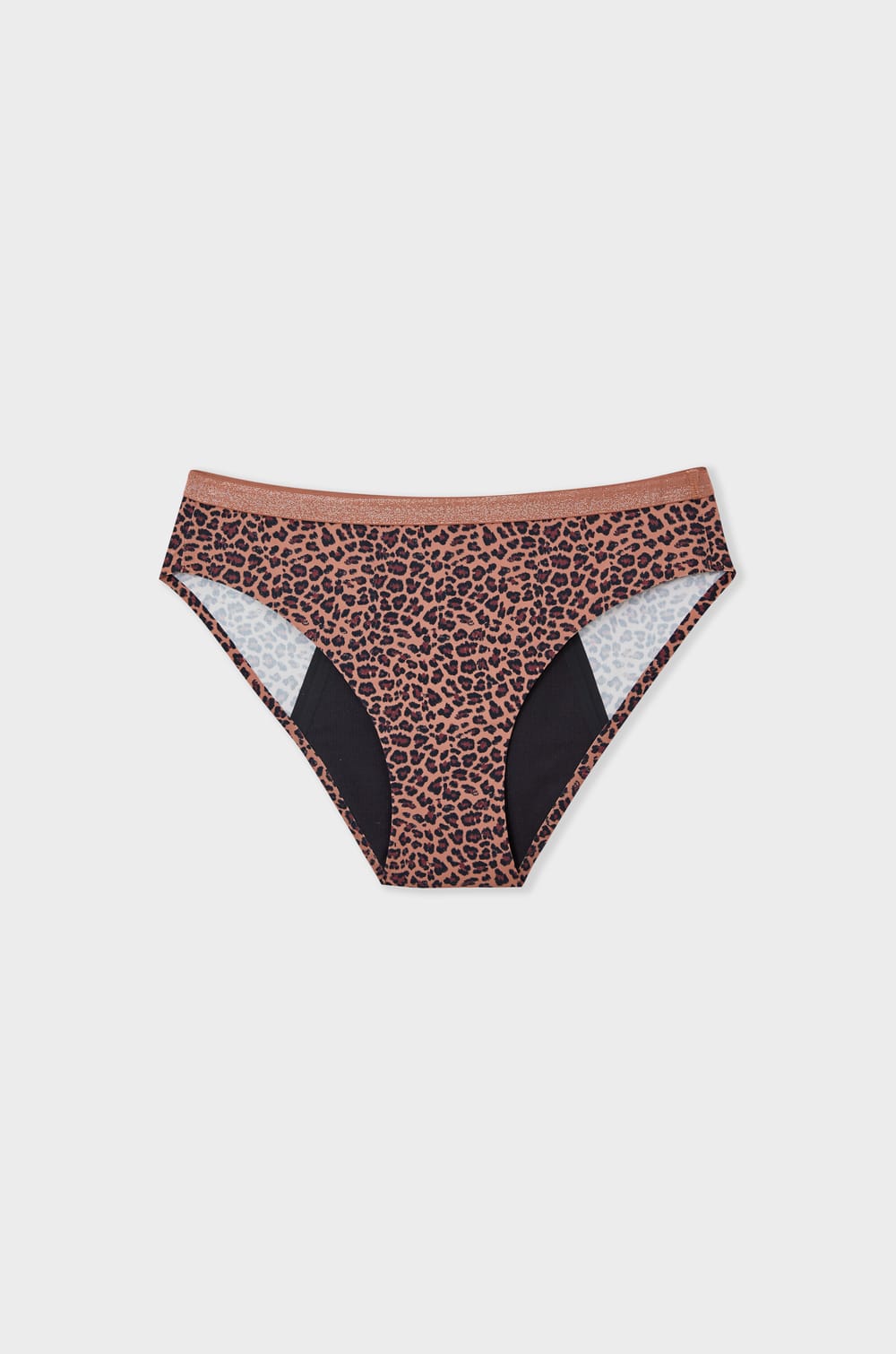 Culotte menstruelle avec motif léopard - Flux abondant;${refinementColor}