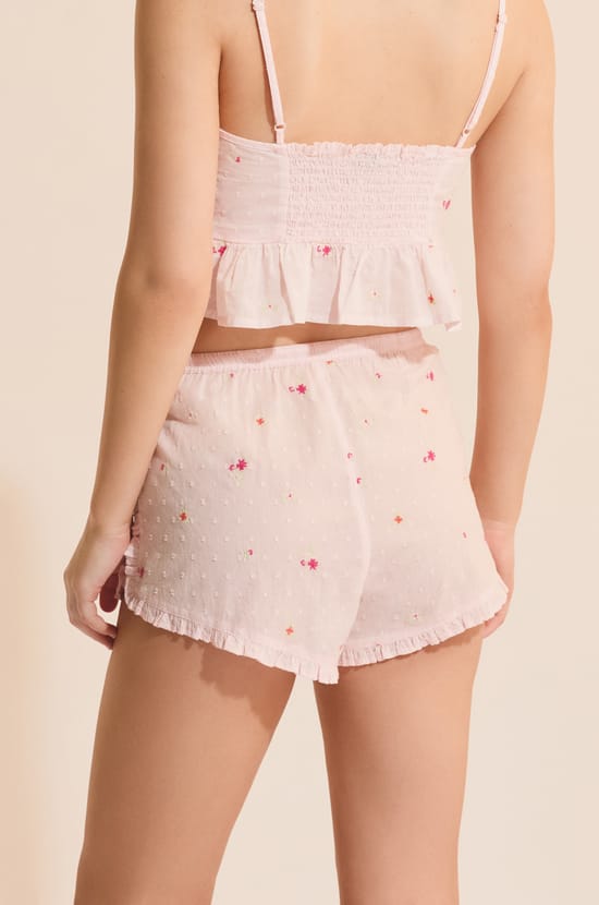 Short de pyjama avec un motif fleur;${refinementColor}