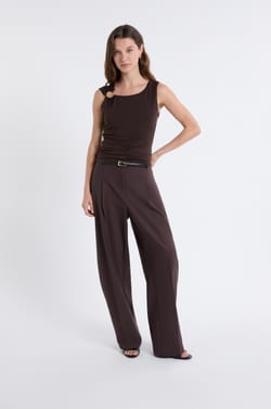 Camisa sin mangas con anillo;${refinementColor}