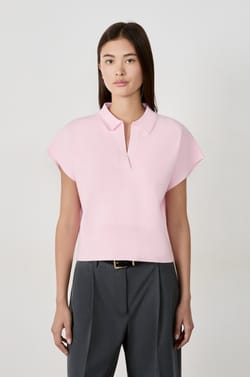 Su&eacute;ter sin mangas cuello Polo;${refinementColor}