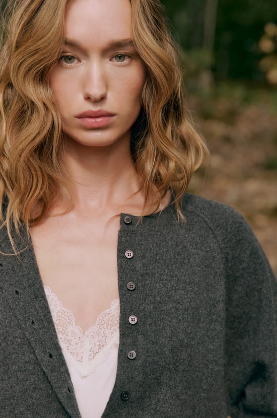 Pull cardigan 100% cachemire;${refinementColor}