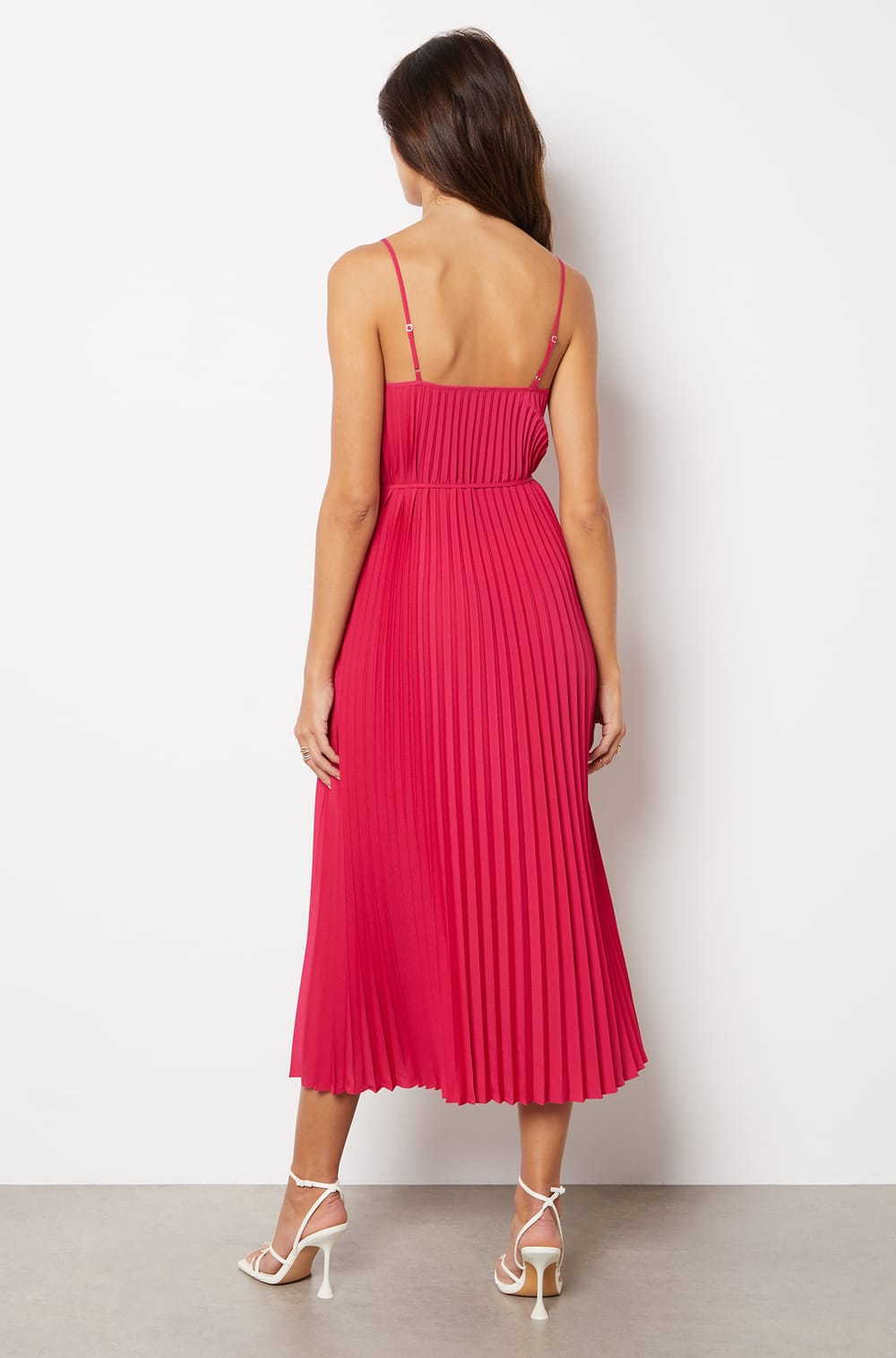 Langes Kleid mit dünnen Trägern UNIRO FUSHIA ETAM