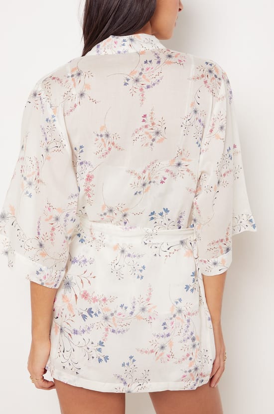 Floral Tie Robe;${refinementColor}