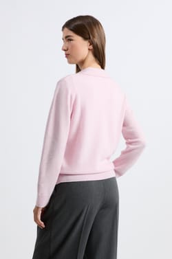 Polo Neck Cashmere Sweater;${refinementColor}