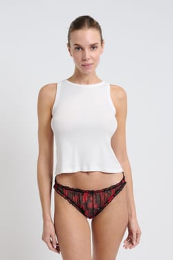 Culotte en tulle &agrave; motifs;${refinementColor}