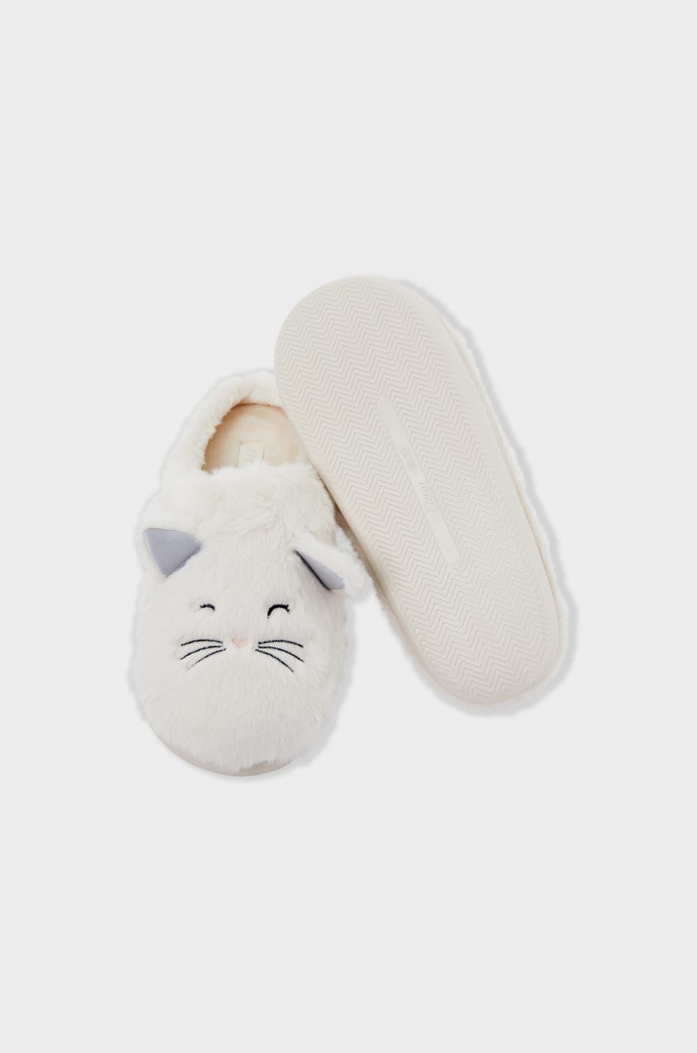 Faux Fur Mule Slippers;${refinementColor}