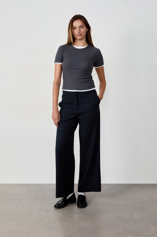 Pantalon &agrave; rayures;${refinementColor}