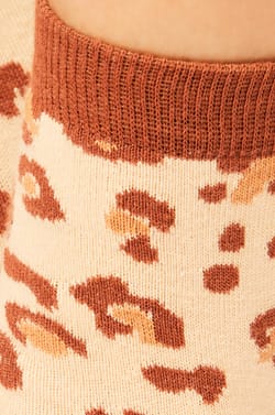 Chaussettes motifs l&eacute;opard;${refinementColor}