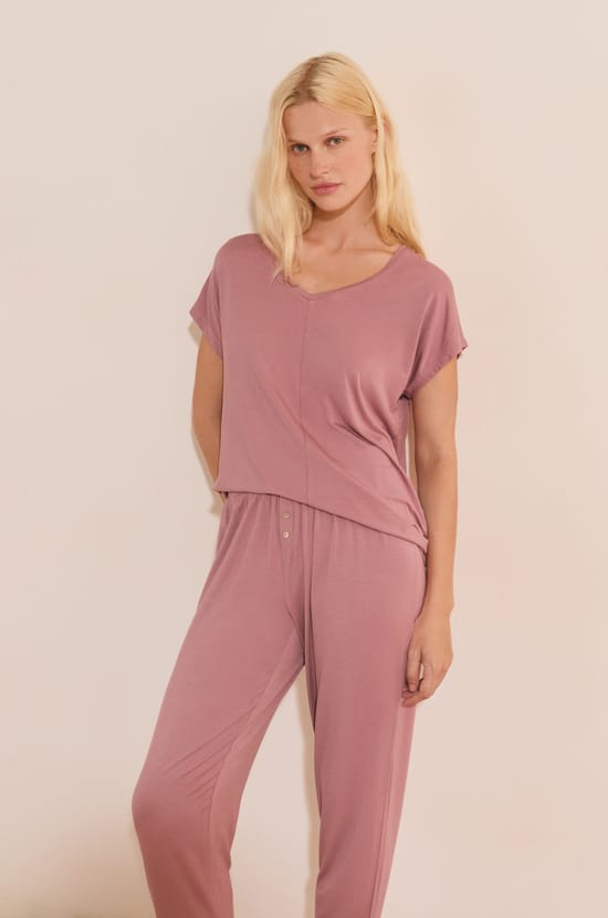 Pantalon de pyjama &eacute;lastiqu&eacute;;${refinementColor}