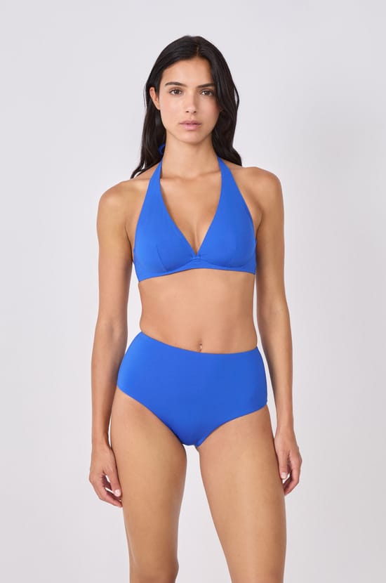 High Waist Bikini Bottom;${refinementColor}