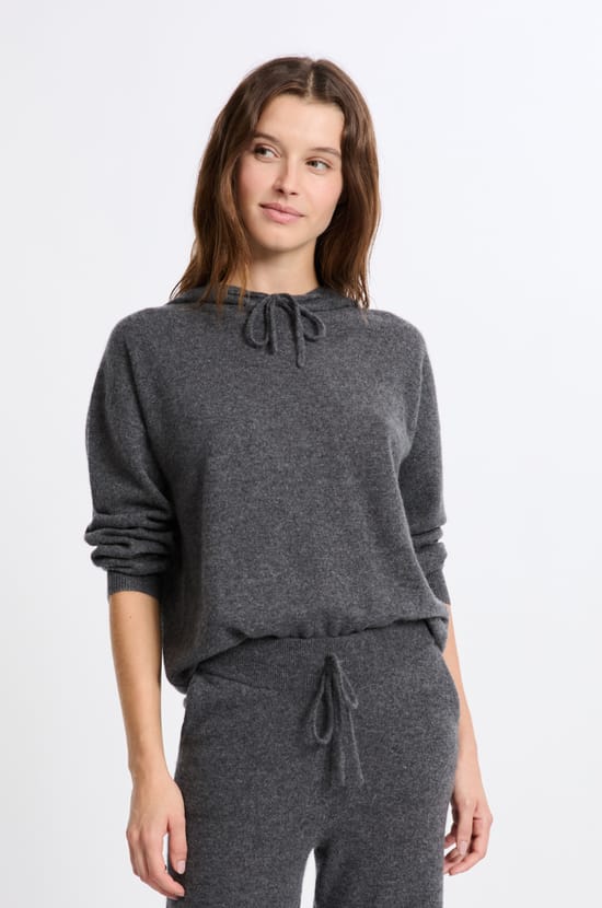 Pull à capuche en cachemire;${refinementColor}