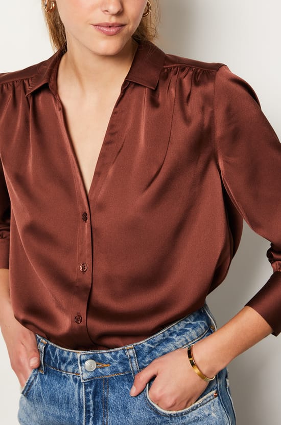 Satin Shirt;${refinementColor}