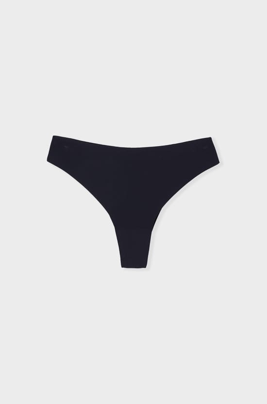 Tanga high leg en microfibre;${refinementColor}
