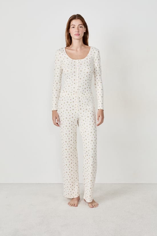 Floral Pyjama Trousers;${refinementColor}