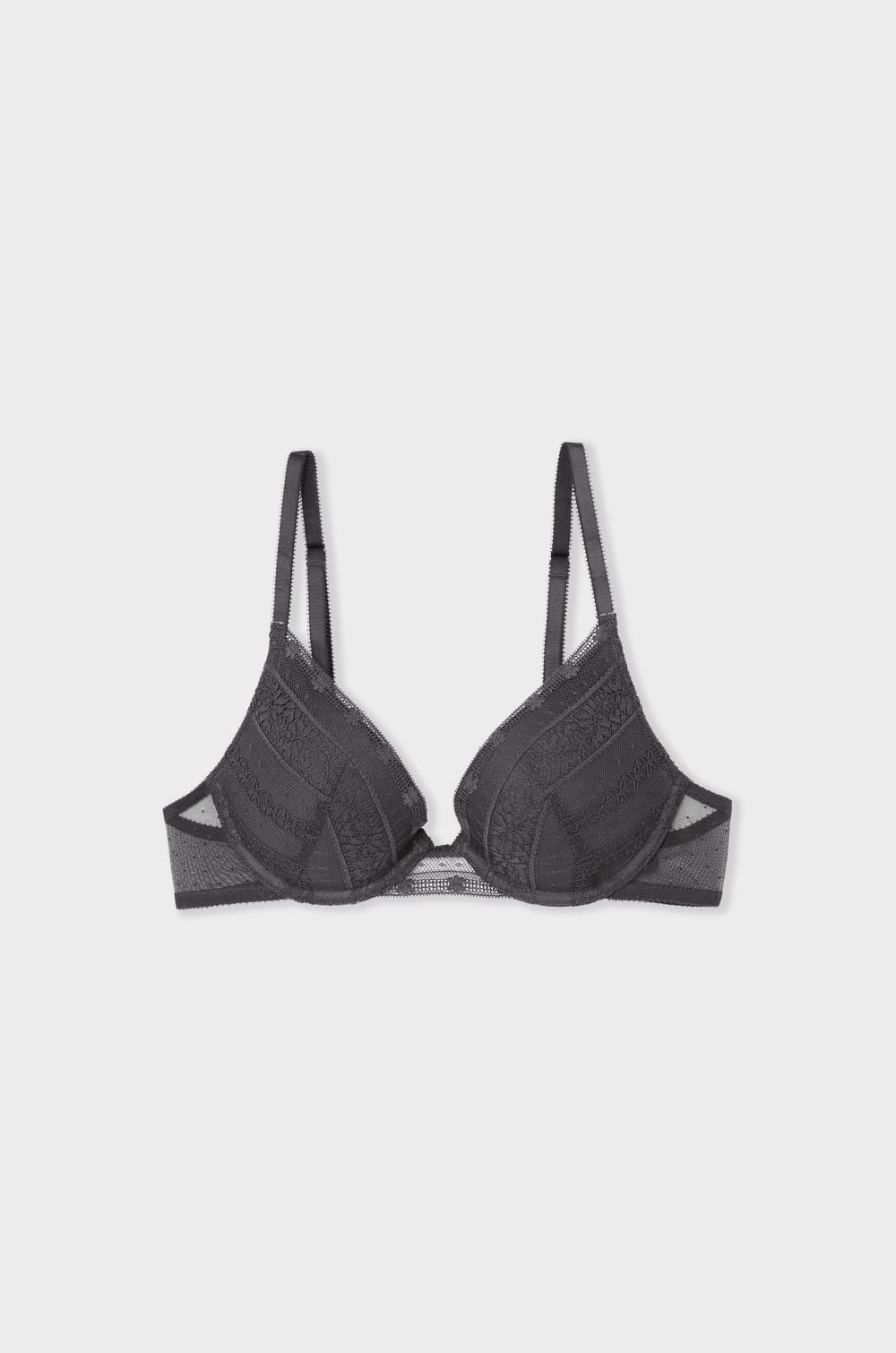 Bra N.2 - The Plunge Push-up in Lace;${refinementColor}
