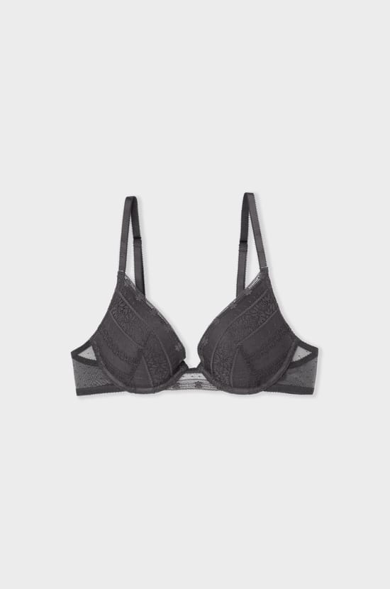 Bra N.2 - The Plunge Push-up in Lace;${refinementColor}