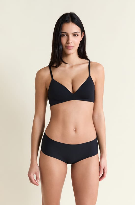 Wireless Lightly Lined Bra in Microfiber;${refinementColor}