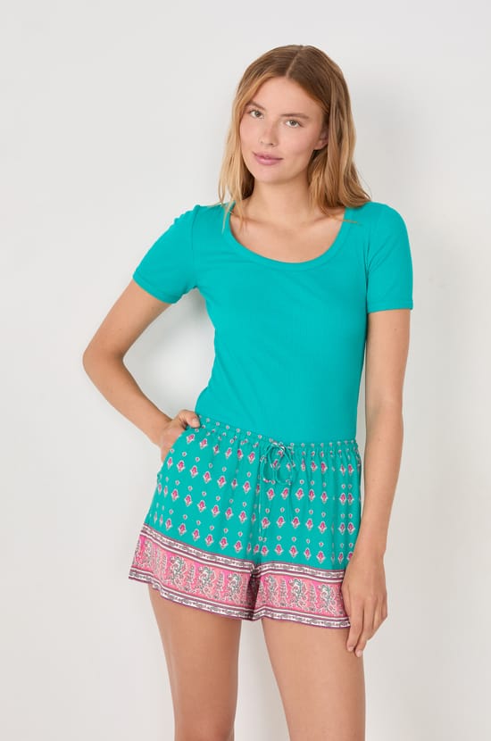 Short de pyjama à imprimés;${refinementColor}