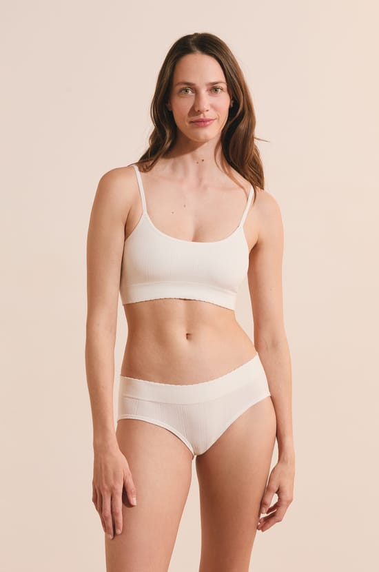 Soutien-gorge brassi&egrave;re en pointelle;${refinementColor}