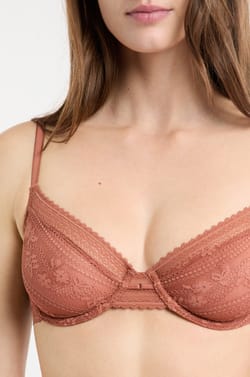 Lace Bra with Golden Jewel Detail;${refinementColor}