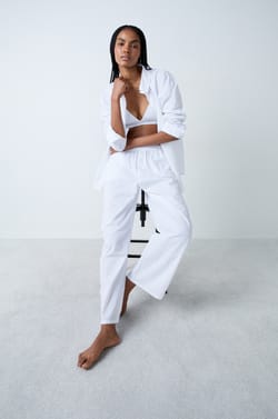 Cotton Pyjama Trousers;${refinementColor}