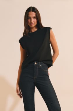 Cotton Sleeveless T-Shirt;${refinementColor}
