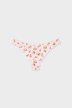 Printed satin tanga;${refinementColor}