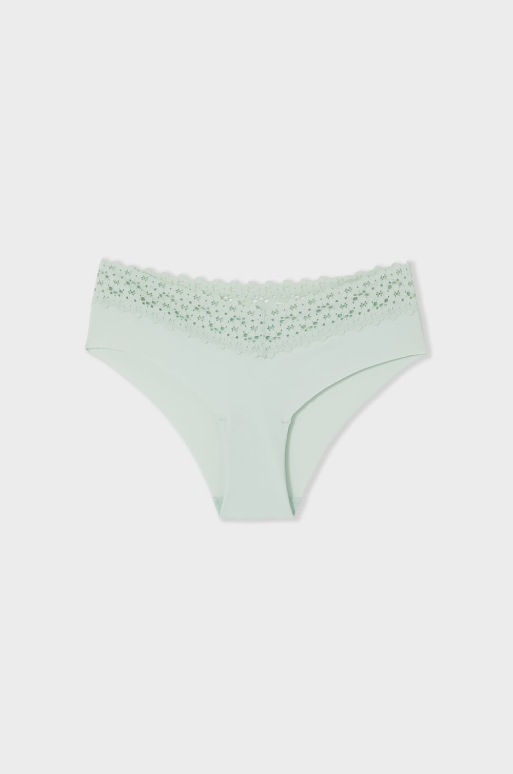 Hipstery V-shape z mikrofibry i koronki;${refinementColor}