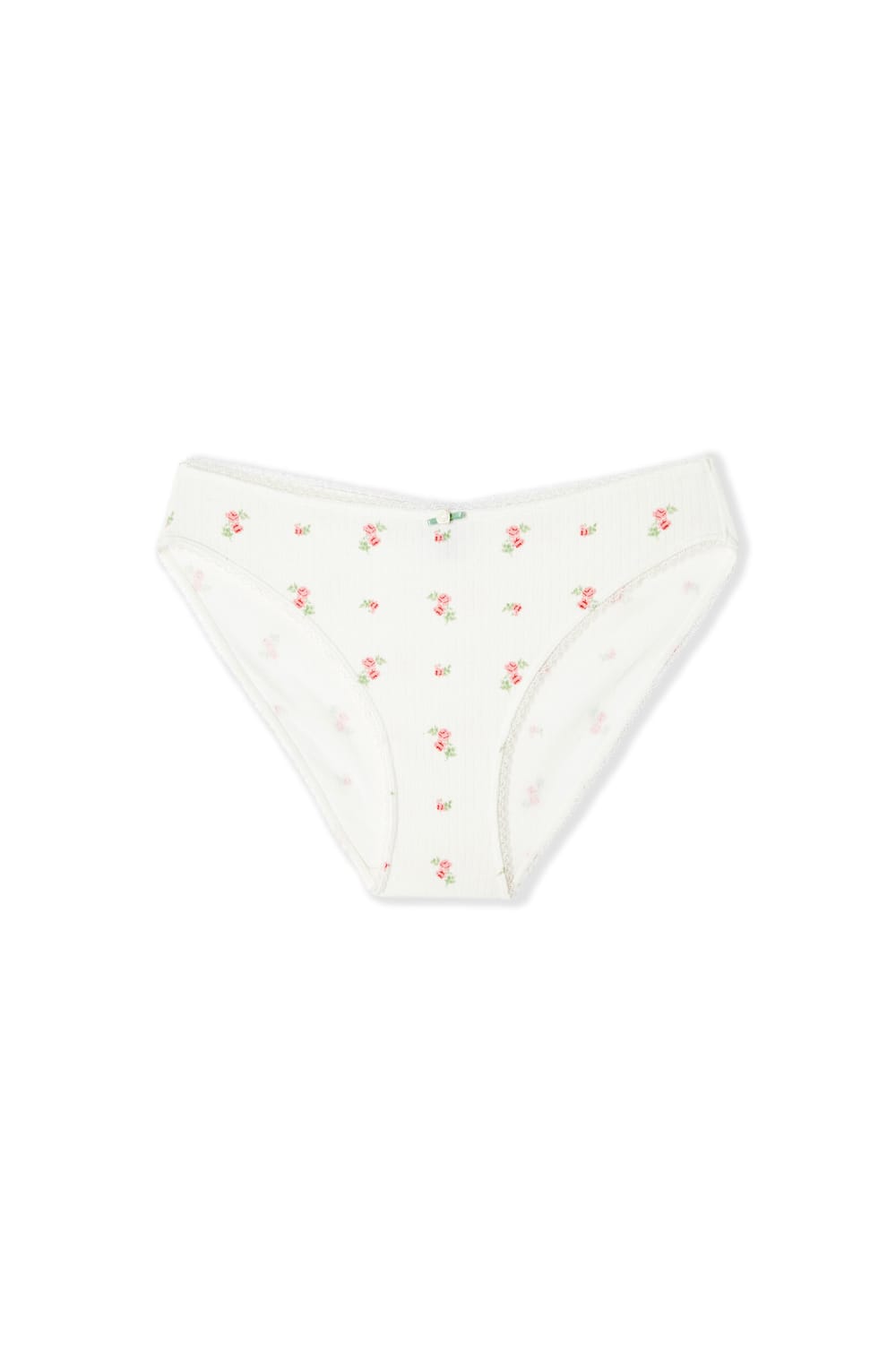 Culotte en coton pointelle &agrave; motifs;${refinementColor}