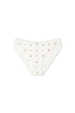 Culotte en coton pointelle &agrave; motifs;${refinementColor}