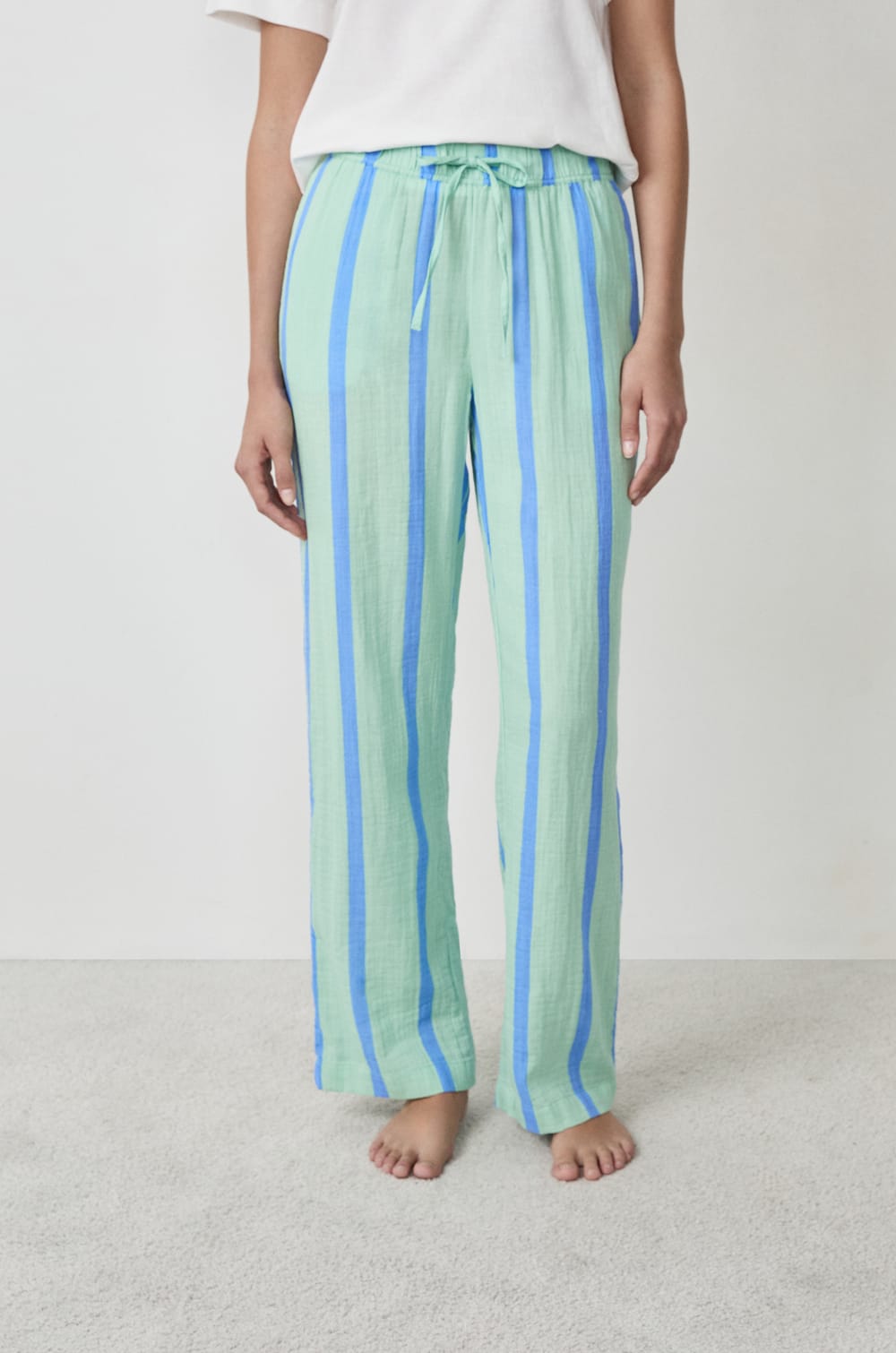 Striped Pyjama Trousers;${refinementColor}
