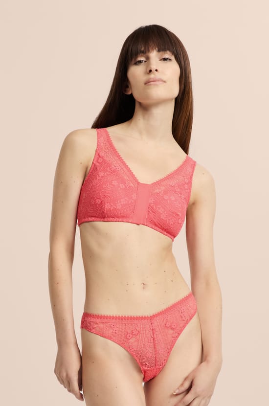 Soutien-gorge brassi&egrave;re sans armatures post-mastectomie avec ouverture devant;${refinementColor}