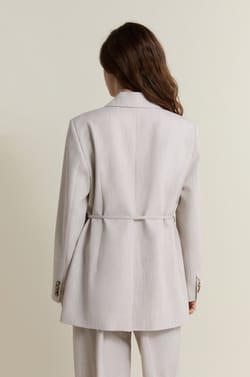 Veste blazer &agrave; nouer;${refinementColor}