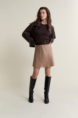 Veste courte en vinyle;${refinementColor}