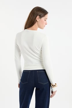 T-Shirt mit langen &Auml;rmeln aus Baumwoll-Modal;${refinementColor}