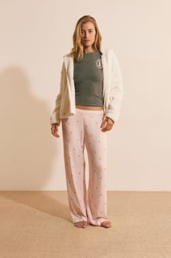 Veste avec capuche &agrave; motifs lapins;${refinementColor}