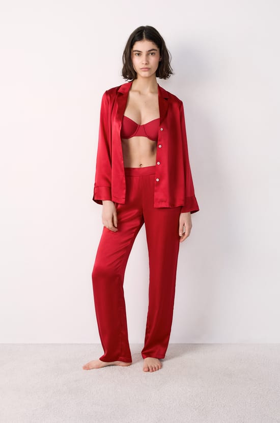 Silk Pyjama Trousers;${refinementColor}