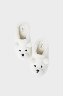 Bear Mule Slippers;${refinementColor}
