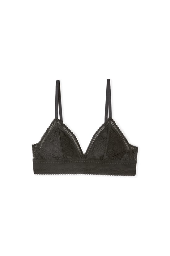 Bra N.8 - The Wireless Triangle in Lace;${refinementColor}