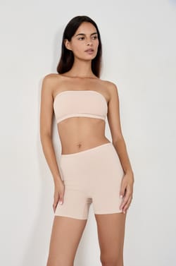 Wireless Strapless Bra in Stretchy Organic Cotton;${refinementColor}