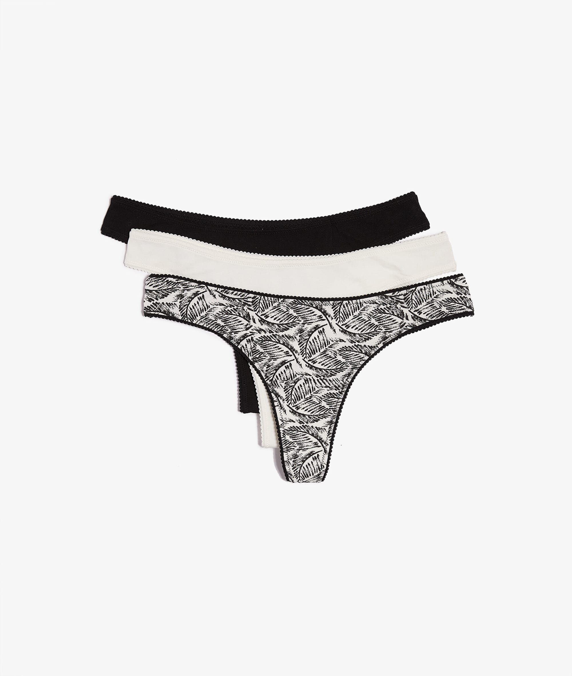 Lot de 3 tangas TARA NOIR ETAM