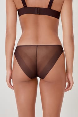 Culotte transparente en tulle;${refinementColor}