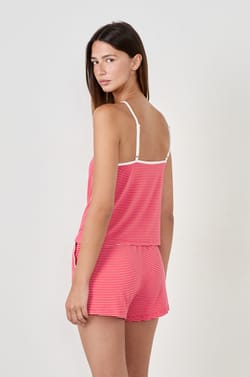 Short de pyjama rayé;${refinementColor}