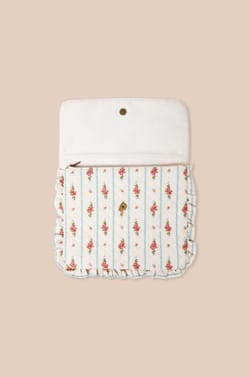 Trousse en coton &agrave; motifs fleurs;${refinementColor}